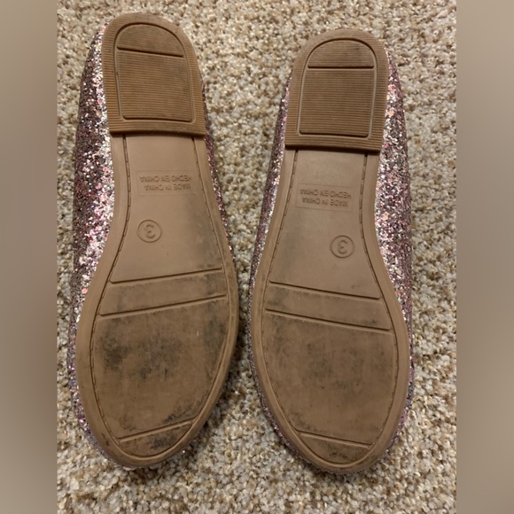 Rose Gold Glitter Gap Unicorn Flats, Size 3, Great condition - Picture 3 of 4